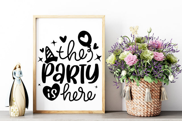 The Party Is Here SVG SVG dapiyupi store 