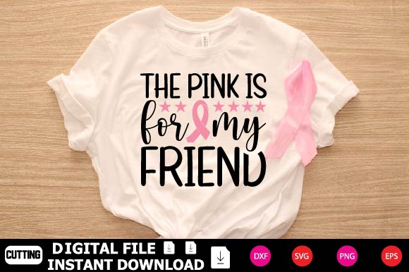 The Pink Is For My Friend SVG Shahin alam 