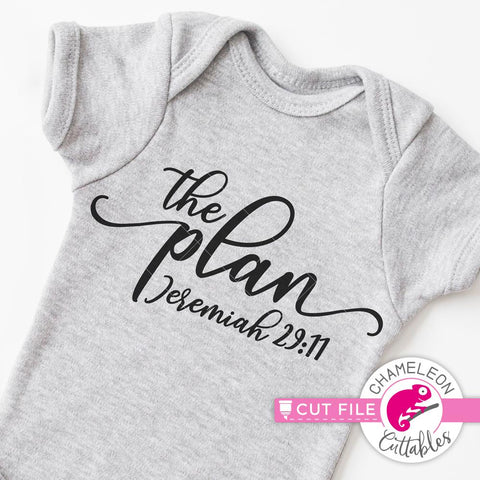 The Plan - Jeremiah 29 11 - Newborn Baby - SVG SVG Chameleon Cuttables 