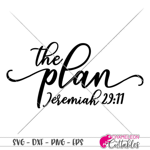 The Plan - Jeremiah 29 11 - Newborn Baby - SVG SVG Chameleon Cuttables 