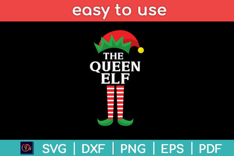 The Queen Elf Family Matching Group Christmas Svg Cutting File SVG Helal 