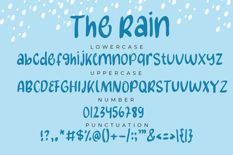 The Rain Font LetterdayStudio 