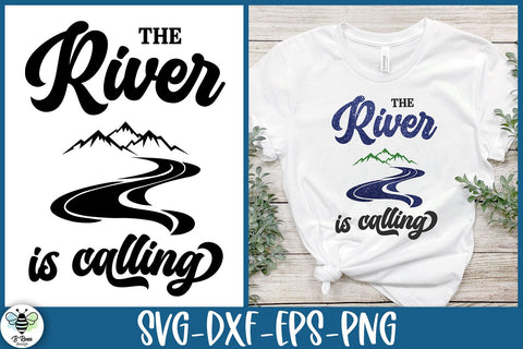 The River Is Calling SVG | Outdoor Adventure Cut File SVG B Renee Design 