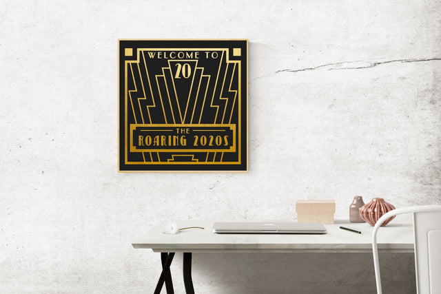 The Roaring 2020s Art Deco Frame SVG Designed by Geeks 