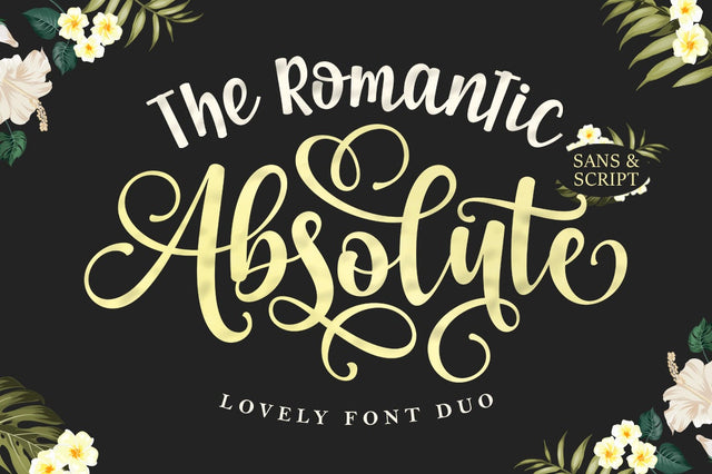 The Romantic Absolute Script Font Lettersams 