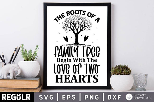 The roots of a family tree begin with the SVG SVG Regulrcrative 