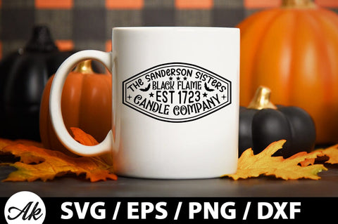 The sanderson sisters black flame est 1723 candle company SVG SVG akazaddesign 