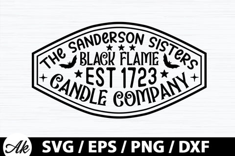 The sanderson sisters black flame est 1723 candle company SVG SVG akazaddesign 