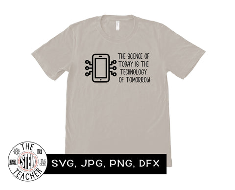 The science of today is the technology of tomorrow SVG The STEM Teacher 