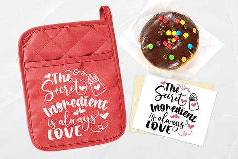 The Secret Ingredient Is Always Love - SVG, PNG, DXF, EPS SVG Elsie Loves Design 