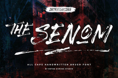 The Senom Font Kotak Kuning Studio