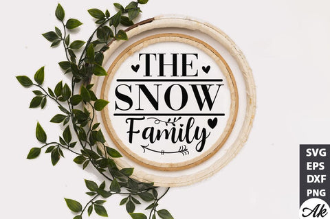 The snow family SVG SVG akazaddesign 