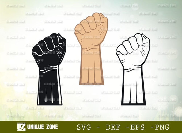 The Solidarity Fist Hand Sign Svg, Hand Sign Monogram Svg, Hand Sign Svg, SVG Unique Zone 
