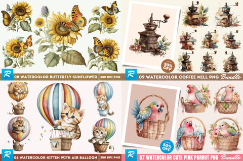 The Sparkle Watercolor Big Bundle Sublimation Regulrcrative 