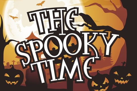The Spooky Time Font Fallen Graphic Studio 