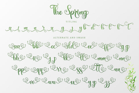 The Spring Font Sakha Design Studio 