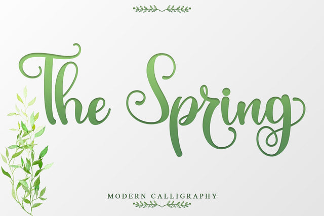 The Spring Font Sakha Design Studio 