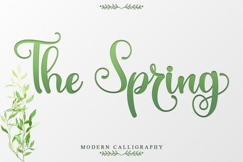 The Spring Font Sakha Design Studio 