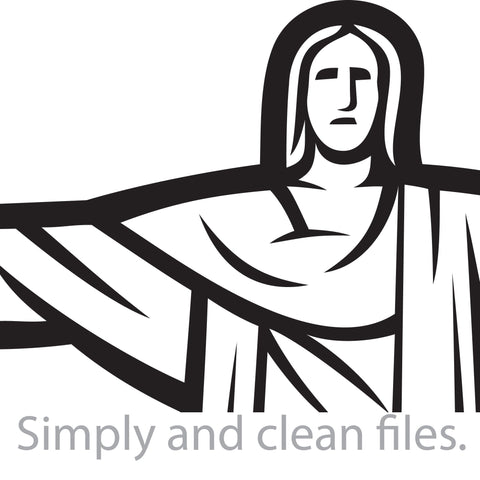 The Statue of Christ the Redeemer in Rio de Janeiro (Brazil) SVG TribaliumArtSF 