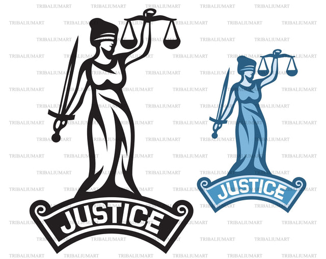 The Statue of Justice SVG TribaliumArtSF 