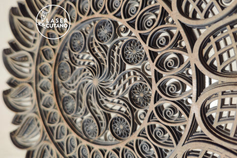 The Sun and The Moon - Multilayer Laser Cut Files, Mandala, Round Sign SVG, 3D Designs, Mini Design Bundles SVG LaserCutano 