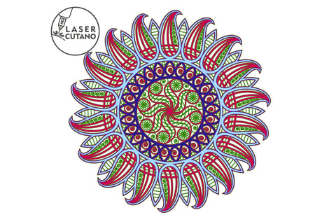 The Sun - Multilayer Laser Cut Files, Mandala, Round Sign SVG SVG LaserCutano 