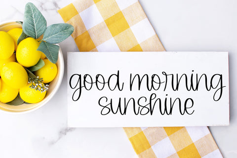 The Sunnyside, a cute handwritten font, handwriting fonts for cricut Font Designing Digitals 