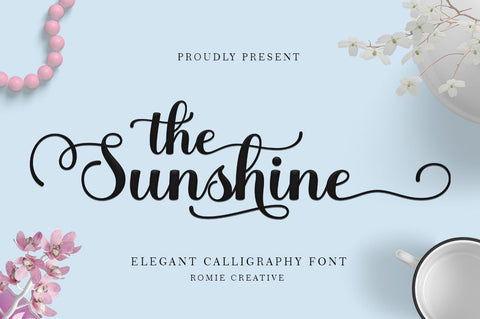 the sunshine Font RomieStudio 