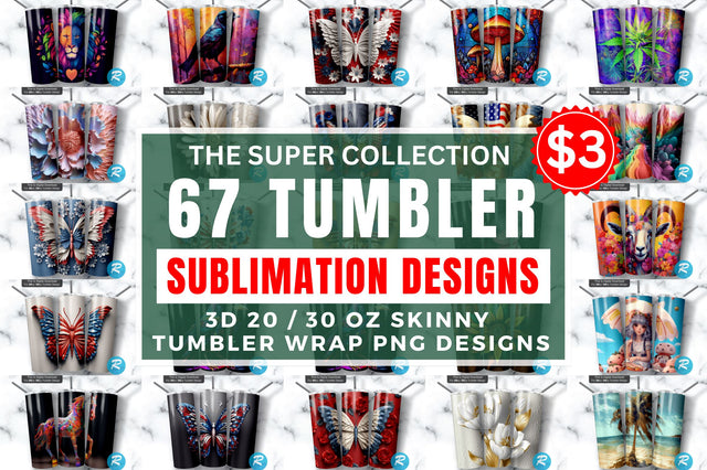 The Super Collection Tumbler PNG big Bundle Sublimation Regulrcrative 