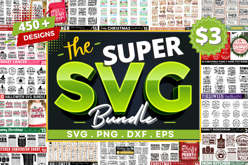 The Super SVG Designs Bundle - So Fontsy
