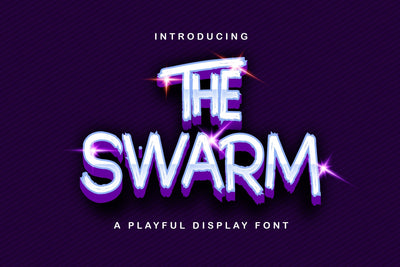 The Swarm - Playful Display Font Font StringLabs 