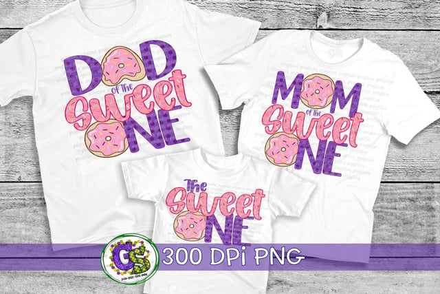 The Sweet One Donut PNG Bundle for Sublimation-1st Birthday PNG Sublimation Greedy Stitches 
