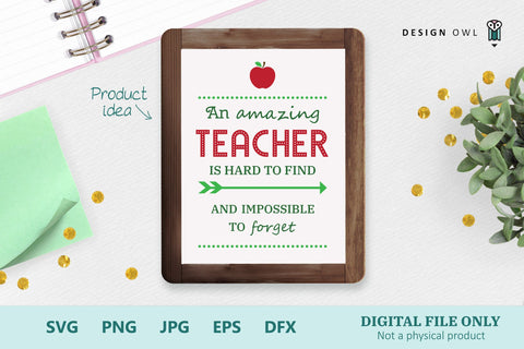 The Teacher Gift Bundle SVG Design Owl 