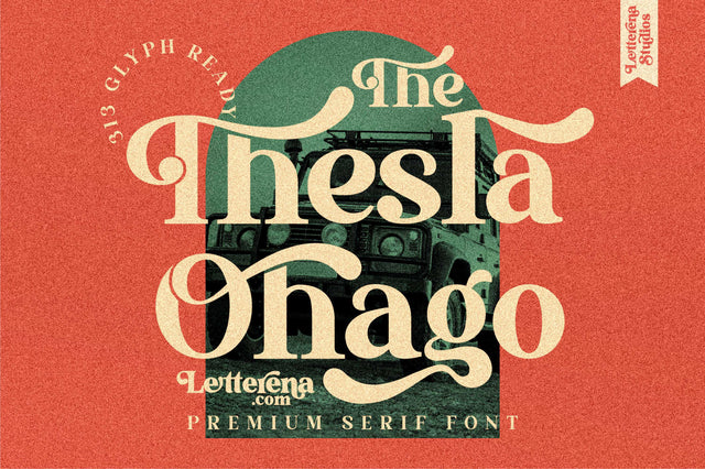 The Thesla Ohago Font Letterena Studios 