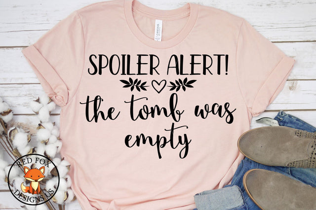 The Tomb Was Empty SVG | Easter Design | SVG PNG DXF Cut SVG RedFoxDesignsUS 