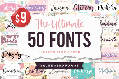 The Ultimate 50 Font | Limited Time Offer Font Balpirick 