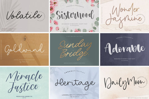 The Ultimate 50 Fonts Bundle Font Letterative 