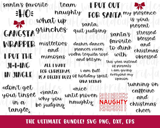 the ultimate Christmas svg bundle, naughty svg Christmas svg, southern Christmas svg, funny Christmas svg, Christmas svg bundle, SVG WildOakSVG 
