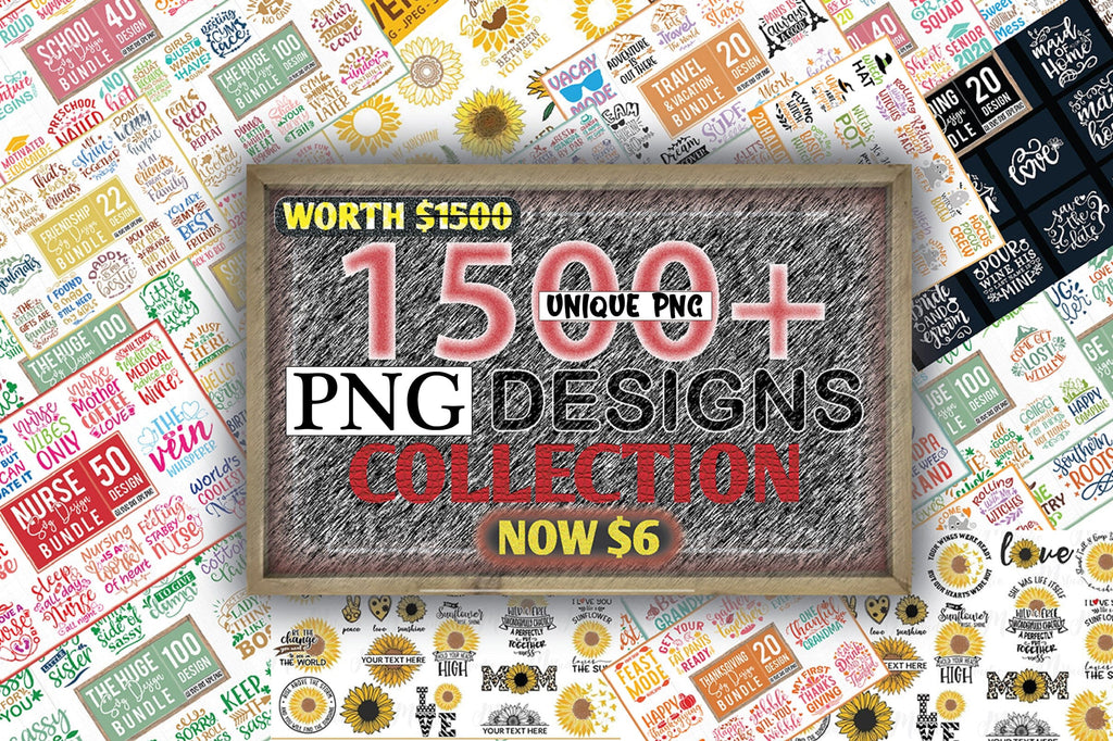 The Ultimate Mega PNG Bundle - So Fontsy