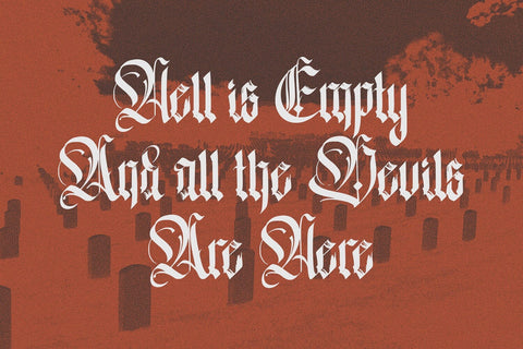 The White Knight - Blackletter Font Font StringLabs 