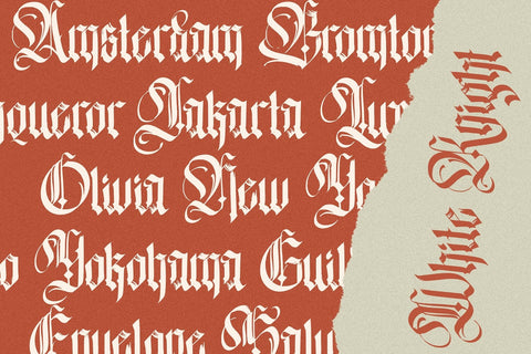 The White Knight - Blackletter Font Font StringLabs 