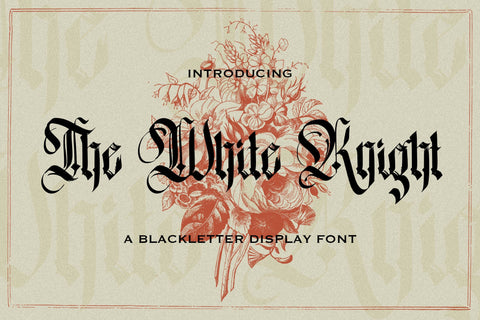 The White Knight - Blackletter Font Font StringLabs 