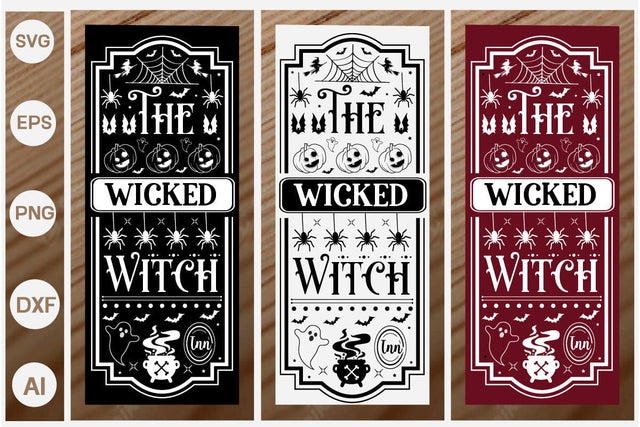 The Wicked Witch Inn Porch Signs SVG,SVGs,Quotes and Sayings,Food & Drink,On Sale, Print & Cut SVG DesignPlante 503 