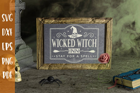The Wicked Witch Inn SVG | Halloween Sign SVG SVG CraftLabSVG 
