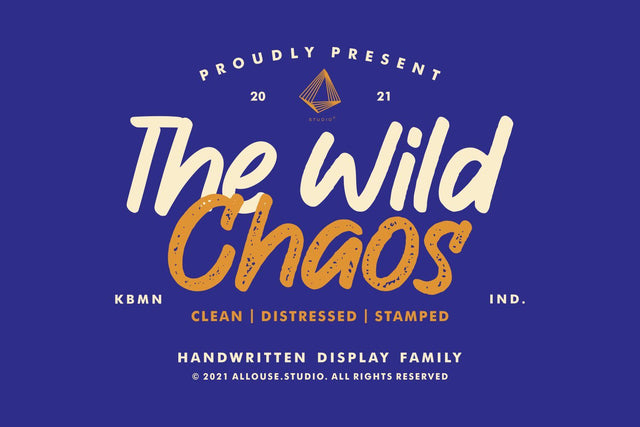 The Wild Chaos | Family Font Allouse.Studio 