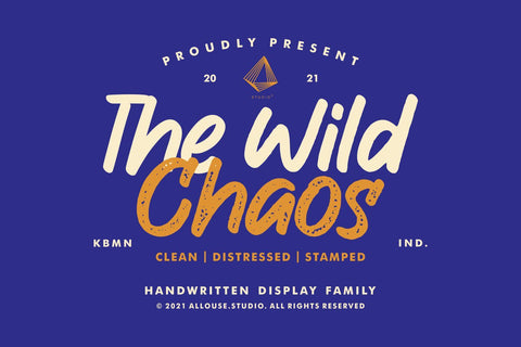 The Wild Chaos | Family Font Allouse.Studio 