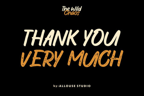 The Wild Chaos | Family Font Allouse.Studio 