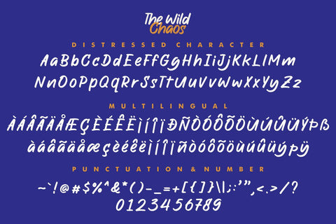 The Wild Chaos | Family Font Allouse.Studio 