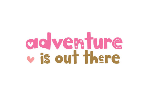 The Wild One - Fun Font Trio Font KA Designs 