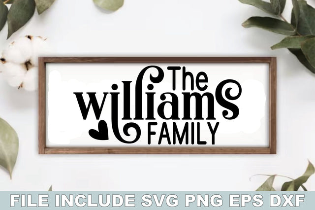 The Williams Family SVG Ariyan 